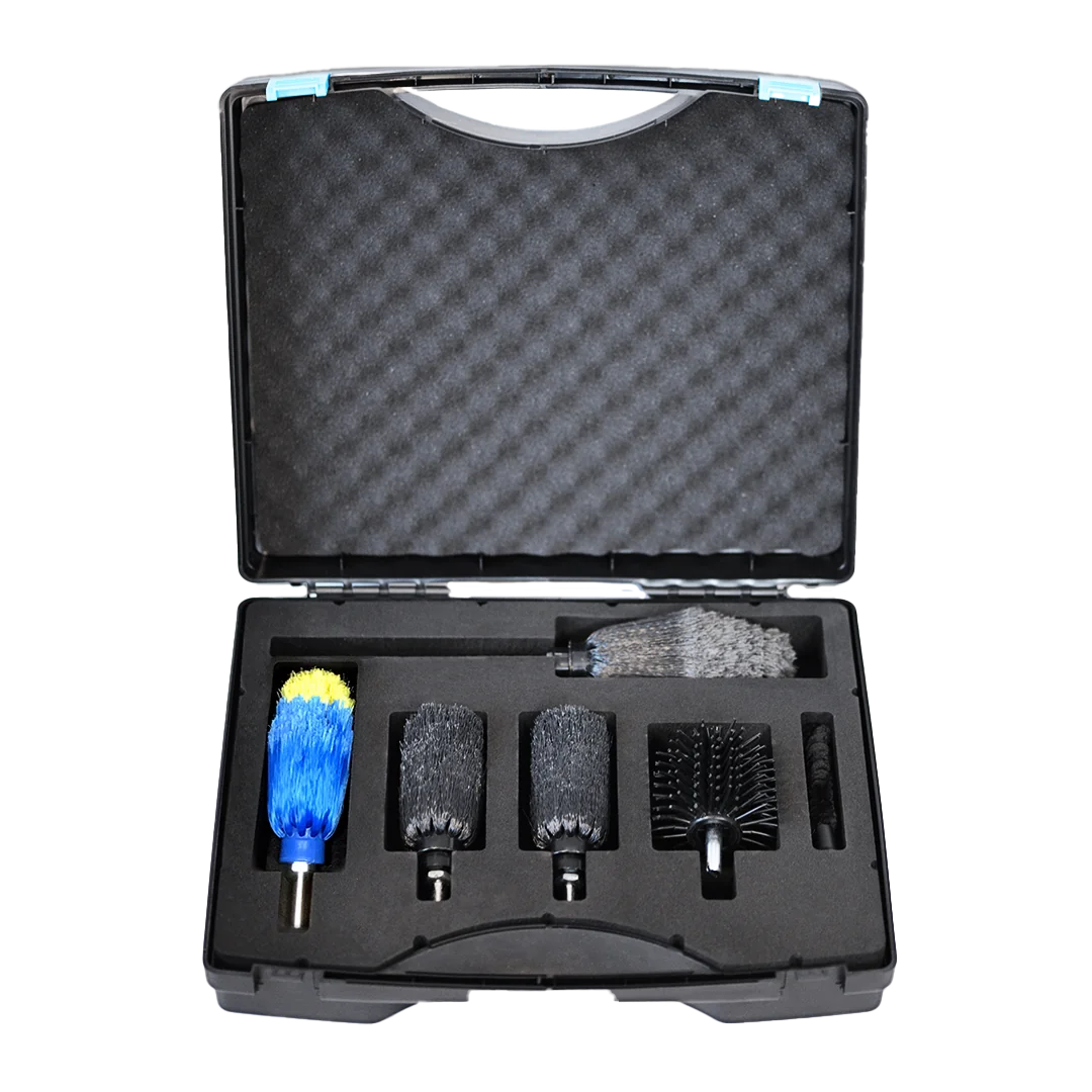PRO Cases — open hard case with the full attachment set for fleet and B2B