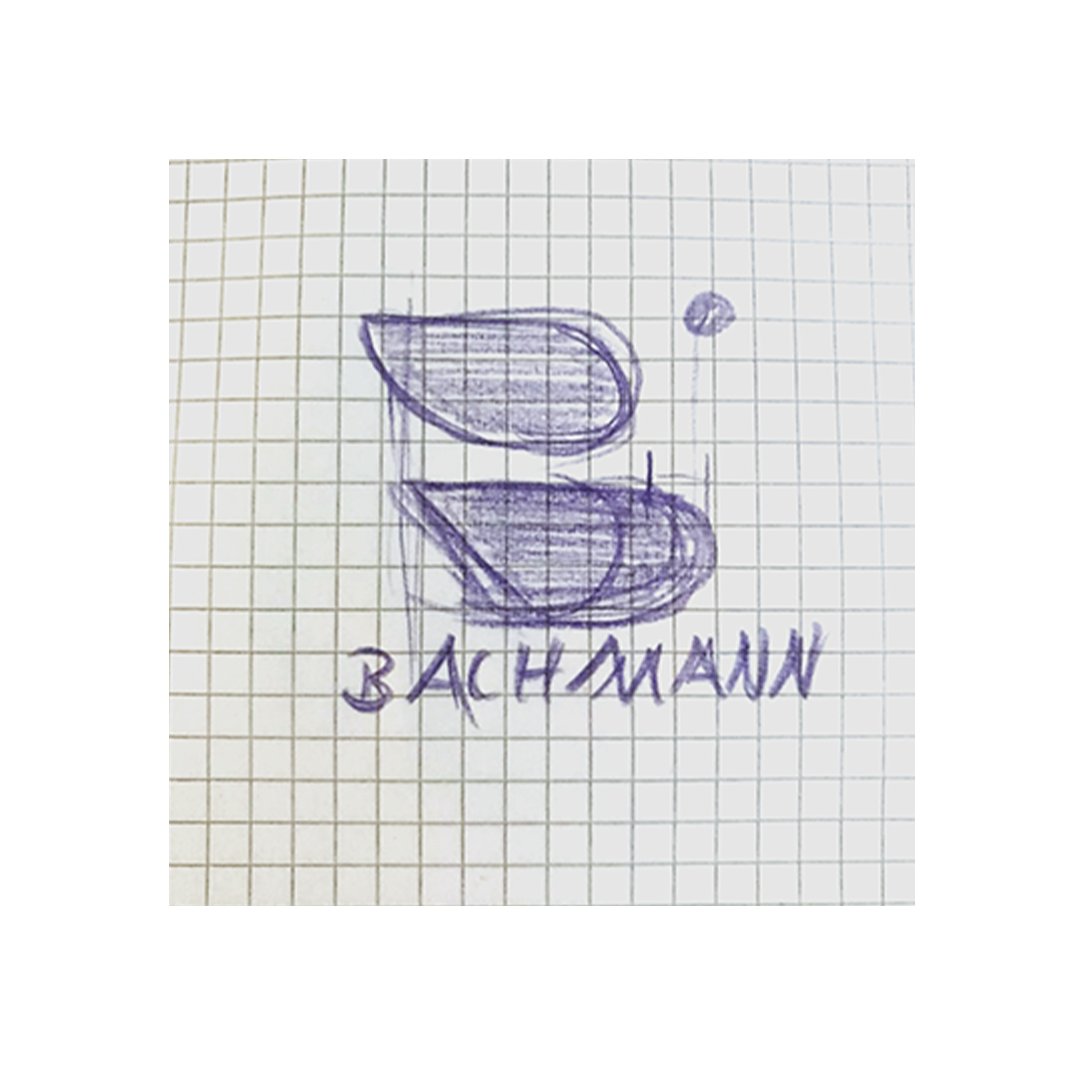 Logoentwicklung Schritt 1 fuer Bachmann Modehaus
